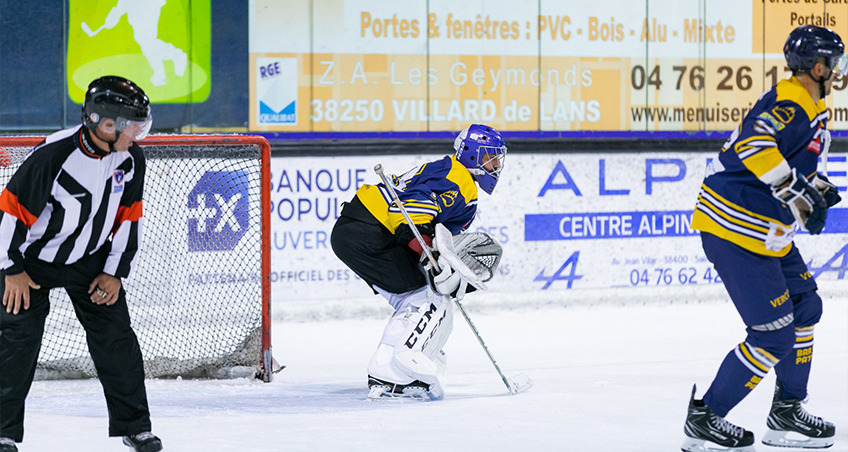 Villard-de-Lans lors du match contre Poitiers