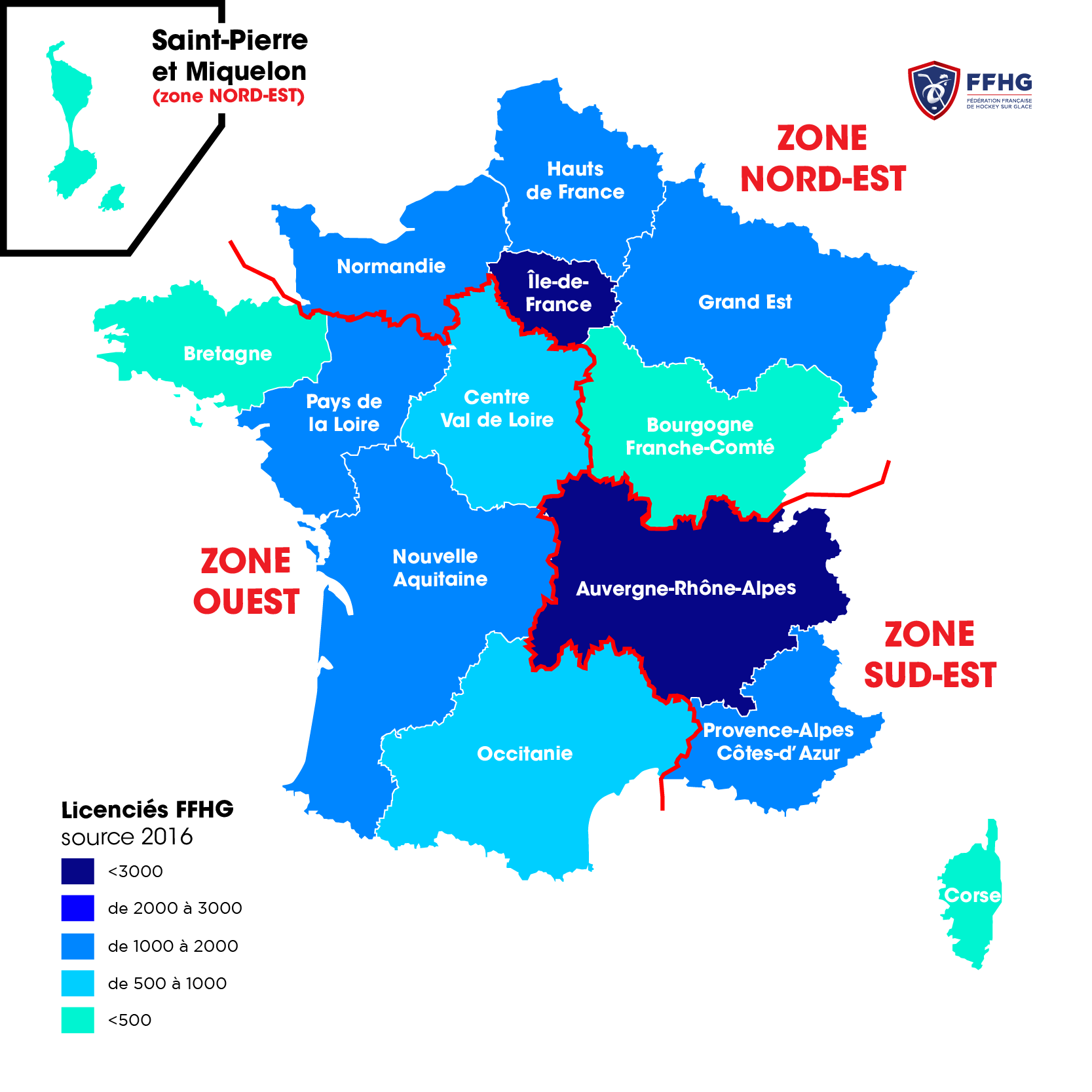 Carte Ligues