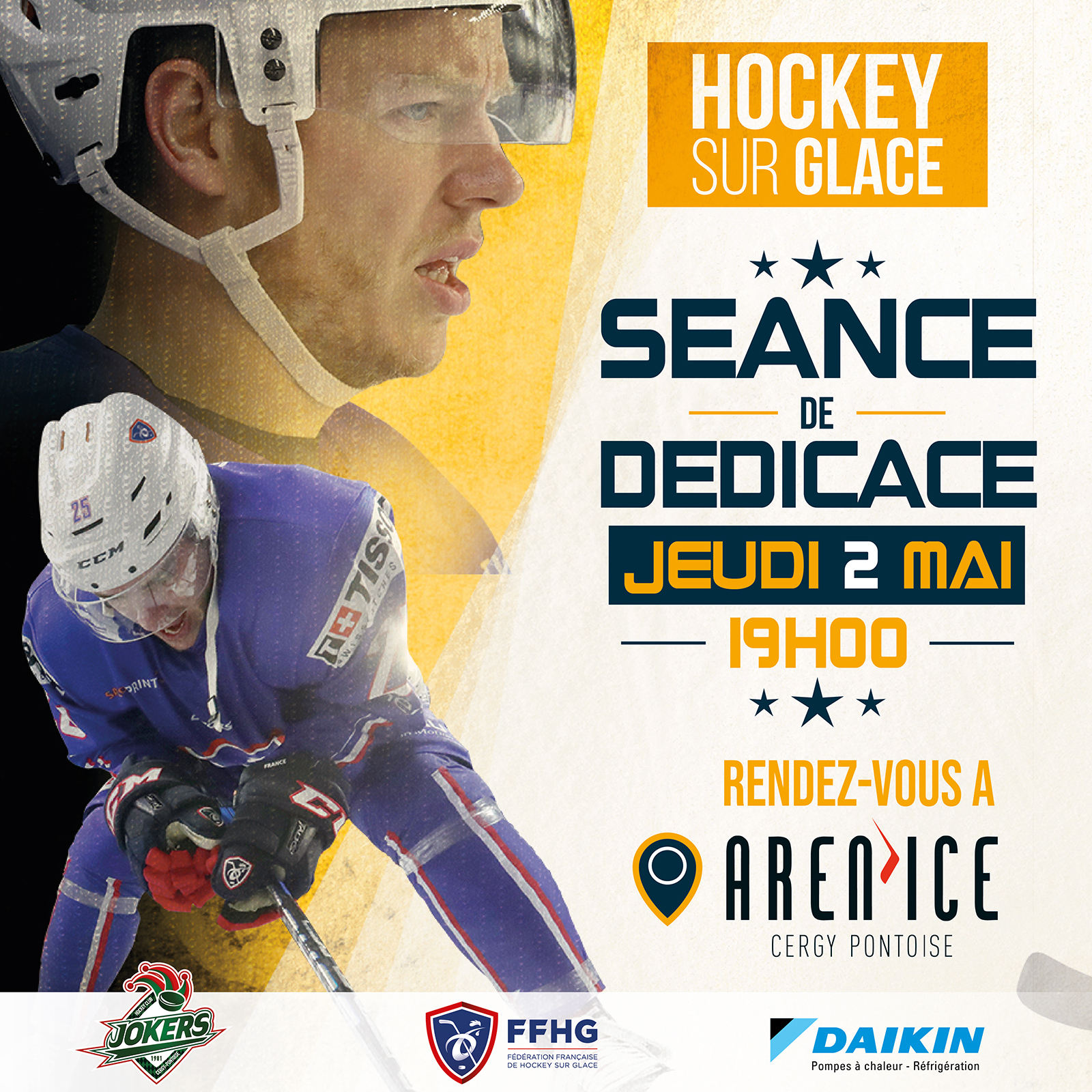 Les Bleus vous donnent rdv pour une séance de dédicaces ce jeudi 2 mai à l'Aren'Ice