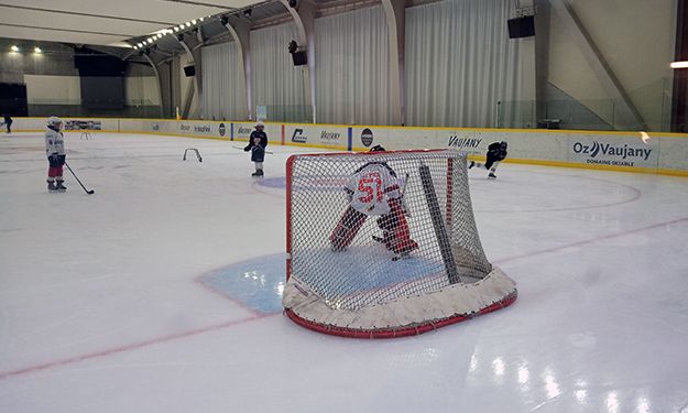Les jeunes hockeyeurs de Vaujany de retour à l'entraînement Crédit : Grizzlys de Vaujany