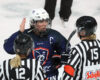 Marion Allemoz avec les arbitres