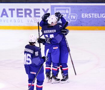 Emil Tavernier et Philéas Perrenoud lors de France – Japon au Mondial D1A U20